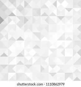 White abstract triangle geometric background for you amazing design. Grey background. Empty place for your presentation or headline. White texture.