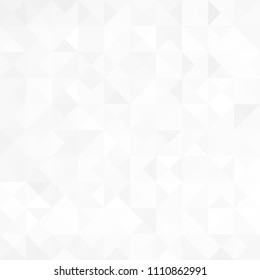 White abstract triangle geometric background for you amazing design. Grey background. Empty place for your presentation or headline. White texture.