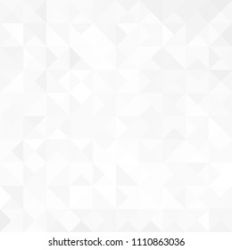 White abstract triangle geometric background for you amazing design. Grey background. Empty place for your presentation or headline. White texture.