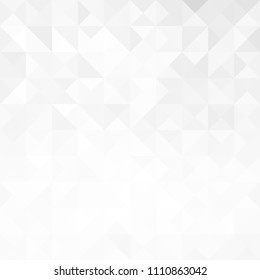 White abstract triangle geometric background for you amazing design. Grey background. Empty place for your presentation or headline. White texture.