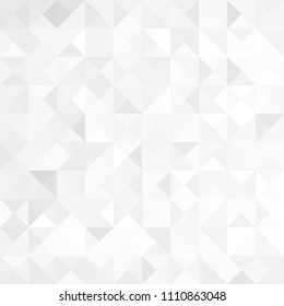 White abstract triangle geometric background for you amazing design. Grey background. Empty place for your presentation or headline. White texture.