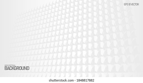  White abstract vector business background. Business minimal texture with architecture pattern. Conceptual industrial light background