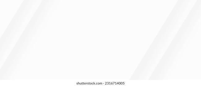 White abstract vector long minimal banner. Light neutral background with lines and copy space for text. Social media header, cover, web banner