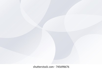 white abstract wave background with futuristic concept vector