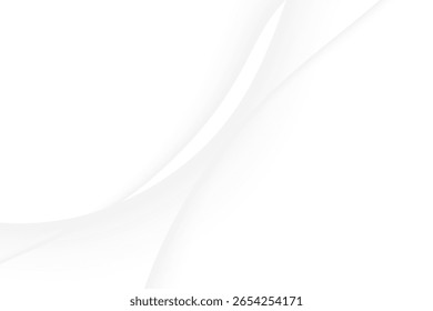 White abstract wave background with a modern minimalist design.