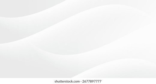 Fundo de Onda Abstrata Branca. Terno para banner, brochura, apresentação e cartaz