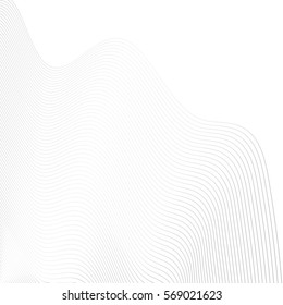 White abstract Wave lines background