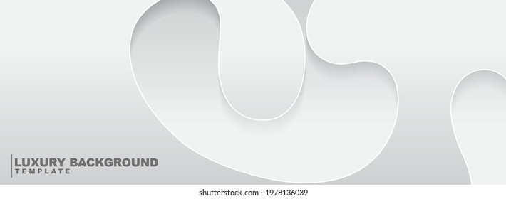 White abstract wave style background