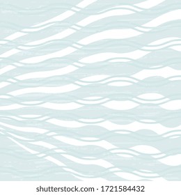 Olas abstractas blancas sobre fondo texturado azul. Espacio para el texto.