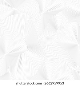 White abstract wavy background. clean and minimalist wallpaper