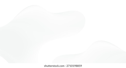 Fundo De Fluido Ondulado Abstrato Branco. Design moderno na moda em Ilustração de Vetor