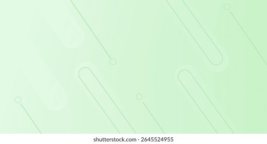 Fondo de Anuncio ancho abstracto blanco con Formas geométricas verdes. Geométrica mínima. Concepto futurista moderno. Traje para la cubierta, cabecera, negocio, presentación