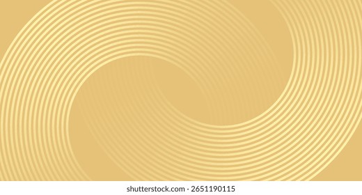 White abstract wide banner background with yellow round Circle shape. Minimal geometric. Modern futuristic concept. Suitable for cover, header, business, presentation. modern trendy design, website