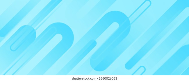 Fondo de Anuncio ancho abstracto blanco con Formas geométricas azul claro. Geométrica mínima. Concepto futurista moderno. Traje para la cubierta, negocio, presentación. Vector Eps10