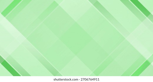 Fondo de Anuncio ancho abstracto blanco con Formas geométricas verdes. Geométrica mínima. Concepto futurista moderno. Traje para la cubierta, cabecera, negocio, presentación