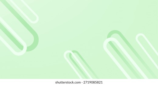 Fondo de Anuncio ancho abstracto blanco con Formas geométricas verdes. Geométrica mínima. Concepto futurista moderno. Traje para la cubierta, cabecera, negocio, presentación