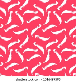 
White abstraction on a pink background. Seamless bright pattern