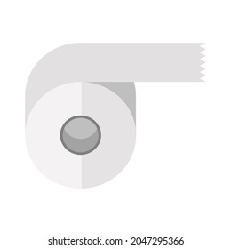 White adhesive icon flat design