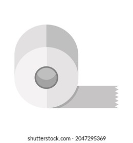 White adhesive icon flat design