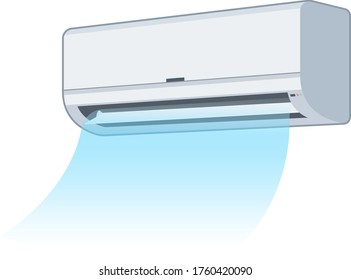 A white air conditioner or cooler that produces a cool, clean breeze.