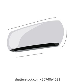 White air condition.Simple flat illustration