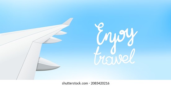 Ala de aviones blancos con cielo 
