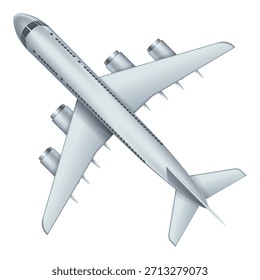 Um avião branco está voando no céu