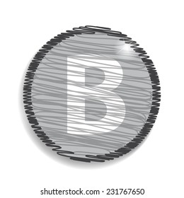 white alphabet