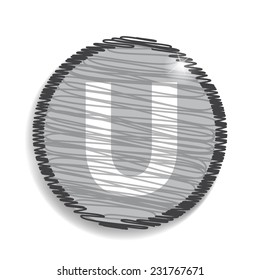 white alphabet