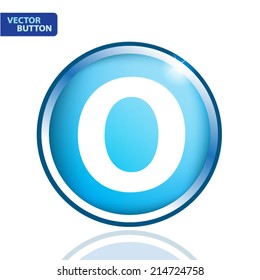 white alphabet on blue background