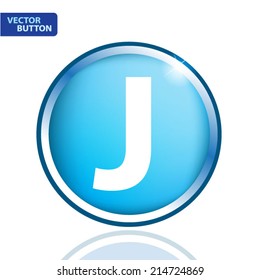 white alphabet on blue background