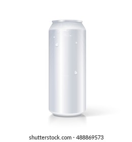 White Aluminum Can