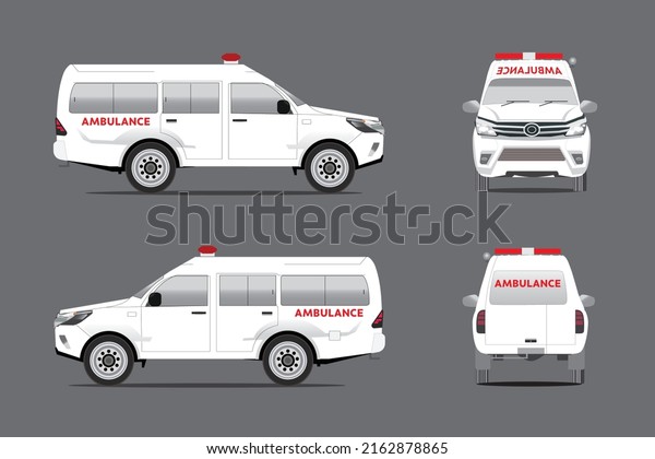 White Ambulance van\
Premium Vector eps 10