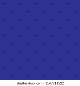 White anchor on a dark blue background.