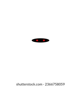 Un robot androide blanco con ojos rojos