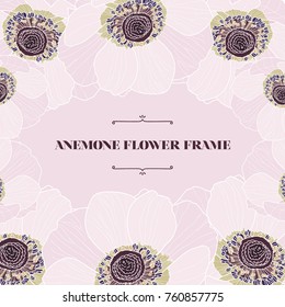 white anemone flower background