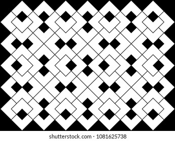 White angle brackets or chevron arrows repeating pattern on black background vector. Abstract geometric designs and shapes.