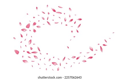 White Apple Petal Vector White Background. Color Beauty Cherry Petal Texture. Flower Petal Fall Pattern. Invitation Sakura Petal Congratulation.