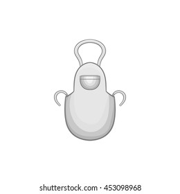 White apron icon in cartoon style on a white background