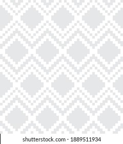White Argyle, diamond shape seamless pattern background suitable for fashion textile, knitwear, graphics