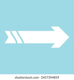 Icono de flecha blanca aislado en el fondo del cielo. Icono de flecha en estilo de diseño de moda. Icono de Vector de flecha trasera símbolo plano moderno y simple para el Sitio web, App móvil, UI. Ilustración vectorial. Archivo Eps 125.