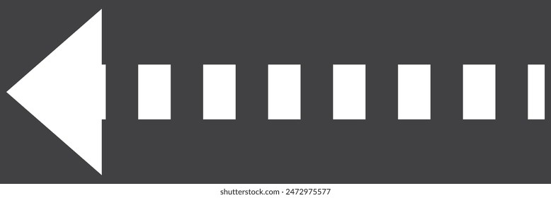 icono de flecha blanca, flecha blanca aislada en blanco, icono de flecha para sus necesidades de diseño adicionales, Web App de la dirección del símbolo. sobre fondo negro. 7891