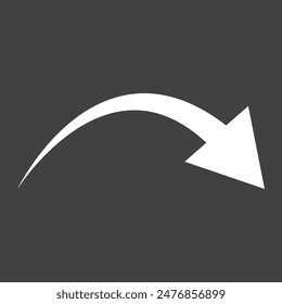 icono de flecha blanca, flecha blanca aislada en blanco, icono de flecha para sus necesidades de diseño adicionales, dirección de símbolo del App de Web, etc. 
