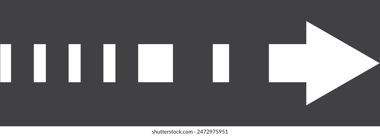 white arrow icon on white background. flat style. white arrow icon for your web site design, logo, app, UI. arrow symbol. arrow sign. 7891