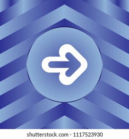 White arrow icon on blue background.