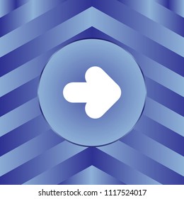 White arrow icon on blue background.
