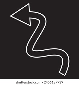 white arrow icon on transparent background. flat style. white arrow icon for your web site design, logo, app, UI. arrow symbol. arrow sign.