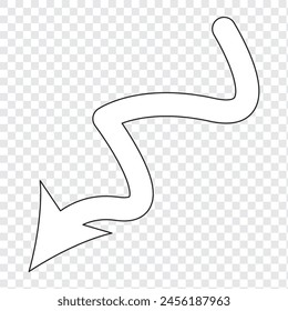 white arrow icon on transparent background. flat style. white arrow icon for your web site design, logo, app, UI. arrow symbol. arrow sign.