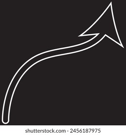 Weißes Pfeilsymbol auf durchsichtigem Hintergrund. Flacher Stil. Weißes Pfeilsymbol für Website, Logo, App, UI. Pfeilsymbol. Pfeilsymbol.