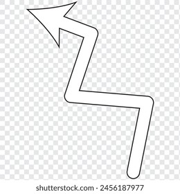 white arrow icon on transparent background. flat style. white arrow icon for your web site design, logo, app, UI. arrow symbol. arrow sign.
